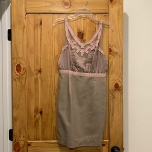 Super cute dress. Army green and pink